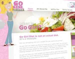 go girl diet web design and web mail by ocreations in pittsburgh