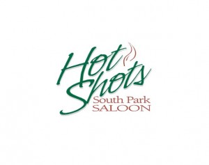 hot shots south park saloon branding and logo design by ocreations in pittsburgh