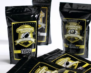 champ choice coffee package design by ocreations in Pittsburgh