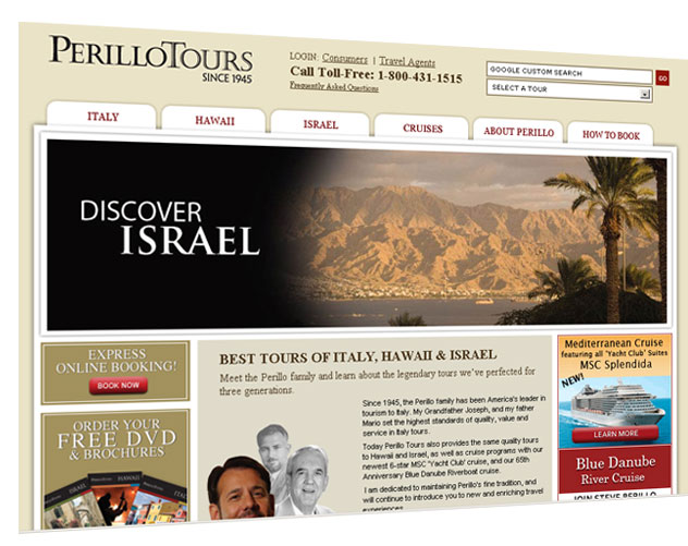 perillo tour web design and web mail by ocreations in pittsburgh