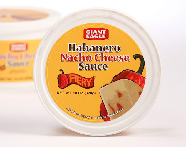 giant eagle habanero cheese sauce package design by ocreations in pittsburgh
