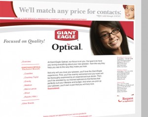 pittsburgh giant eagle optical web design and web mail by ocreations in pittsburgh