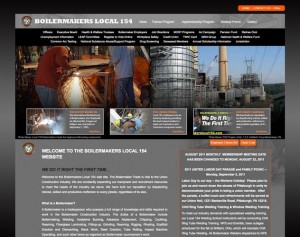 boilermakers local 154 website design