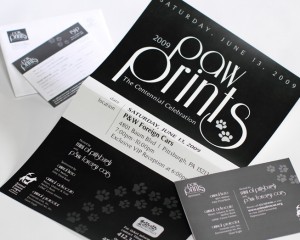 pawprints business card and promotional mailer package by ocreations in pittsburgh
