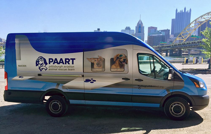 pittsburgh-environmental-graphics-PAART-aviation-animal-rescue-team-vehicle-wrap  - ocreations A Pittsburgh Design Firm
