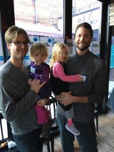 ocreations-pittsburgh-south-side-neighborhood-event-guests-standing-in-front-of-sponsor-sign-2018