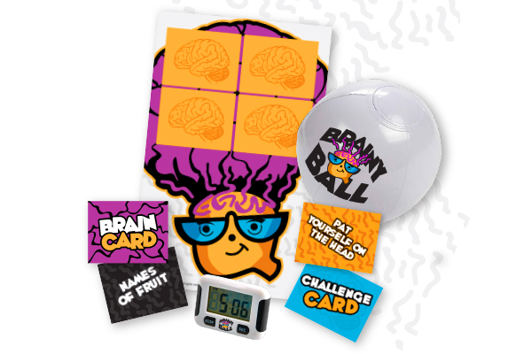brainy ball game pieces